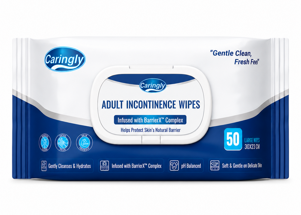 Caringly Adult Incontinence Wipes